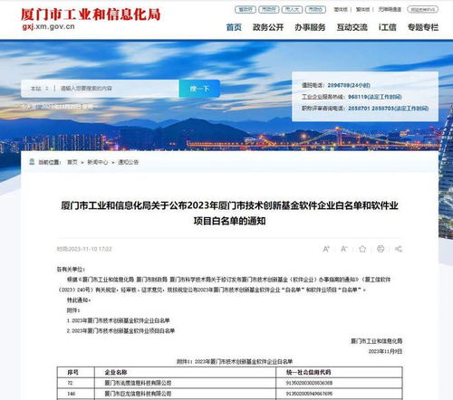 喜讯丨巨龙信息及子公司法度信息成功入选2023年厦门市技术创新基金软件企业